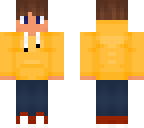hoodie with brown messy hair - shoutout to my cousin for the idea!
