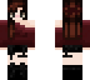 red vamp sweater