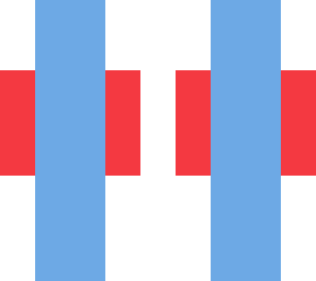 blue and red