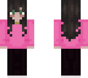 pink hoodie girl