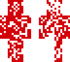 red and white