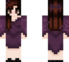purple dress w/ 'lacey' sleeves