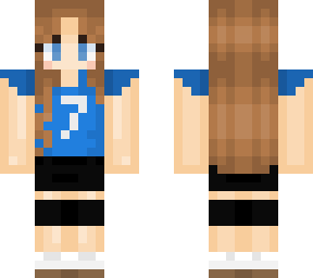 volleyball girl blue