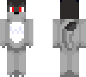 wolfi with red eyes