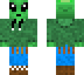 alien with hoodie