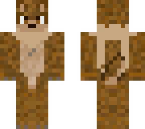 skin furry lobo marron