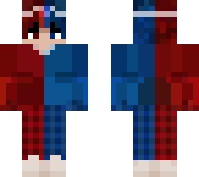 blue and red skin
