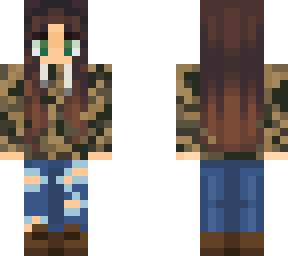 camo hoodie girl