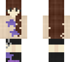 casual girl - purple stars - matching