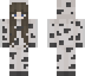 girl in cow onesie