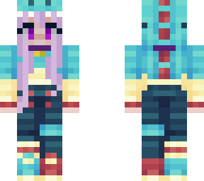 totodile girl purple hair long