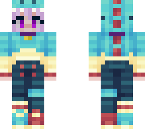 totodile girl purple hair short
