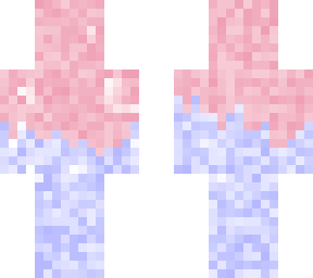 blue and pink axolotl