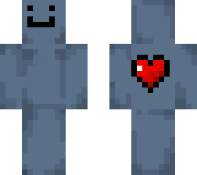 cool stone man with heart