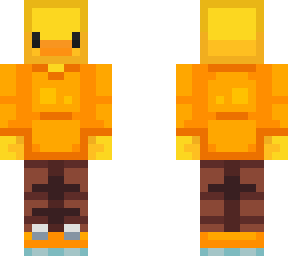 hive style duck in orange jumper