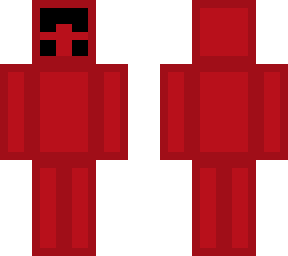 red blob upside down face