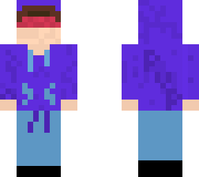 blue masked hoodie
