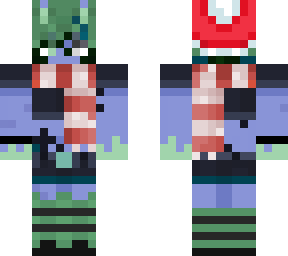 christmas blue alien boy