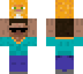 cool steve holding orange cat