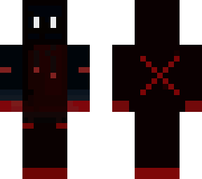 black red x