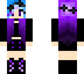 blue and purple emo