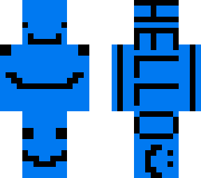 blue smile face