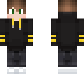 cool yellow and black hoodie boi