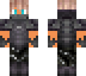 netherite master ninja 3d blue eyes - azrayon