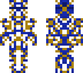 blue and gold