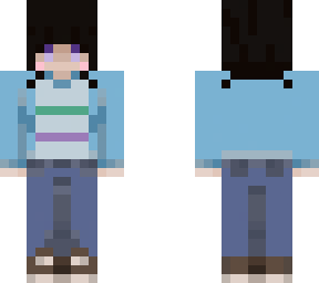 blue cardigan
