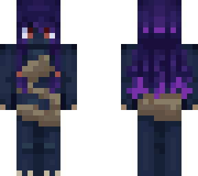 dragon girl blue/black/purple