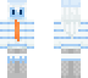 slime girl - orange and blue