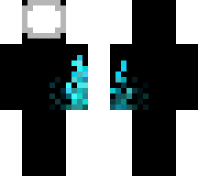 white face with blue corruption