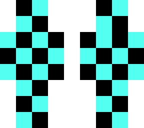 checkerboard full body blue