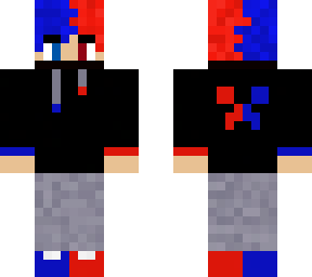 red and blue