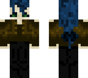 blue haired girl