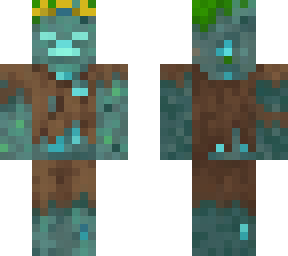 drowned minecraft mob + wemmbu crown