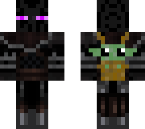 enderman with grogu
