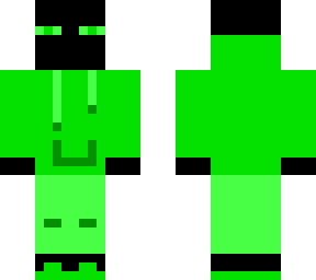 endermen hoodie skin (green)