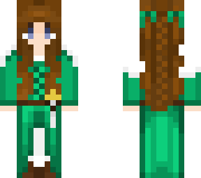 princess raena green winter dress