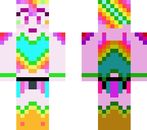 rainbow heart armor (pink)