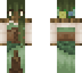 dryad with wooden skin