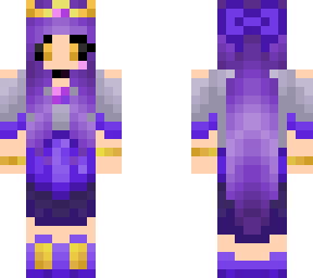 purple with tiara