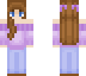 teen girl - purple off the shoulder jumper
