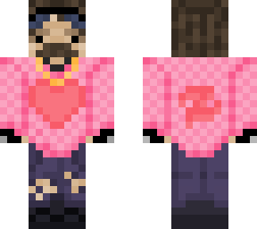 biker with knitted jumper