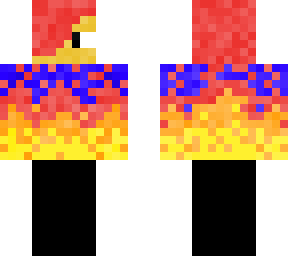 fire and black