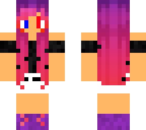girl with pink hair
