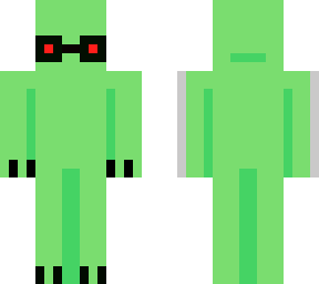 alien with glasses