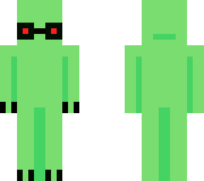 alien with glasses