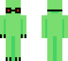 alien with glasses